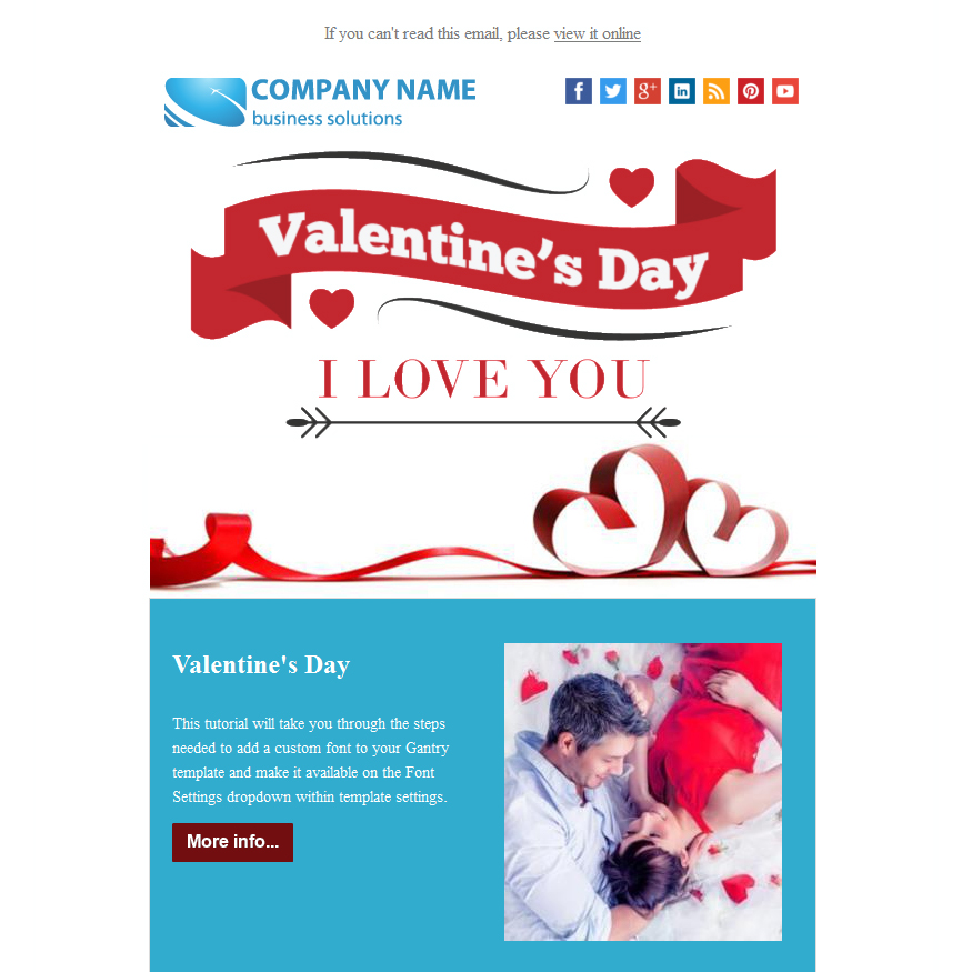 18 (+13) Free Valentine's Day Email Templates