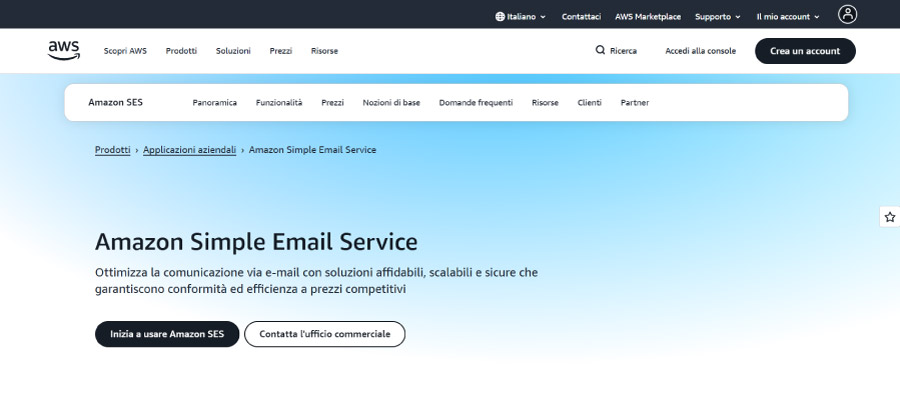 Amazon SES email API for developers