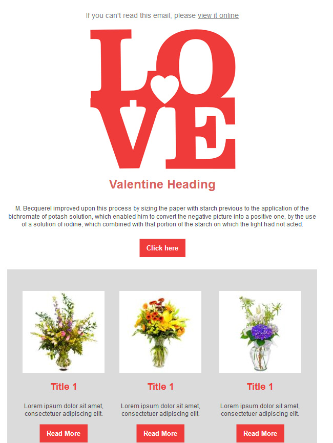 valentine'day email template 4
